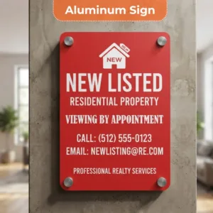 New Listed Sign