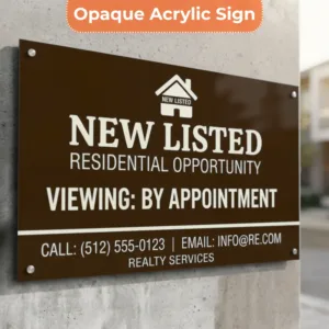 New Listed Sign