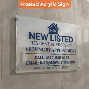 New Listed Sign