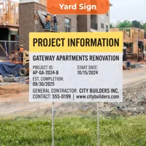 Project Information Signs