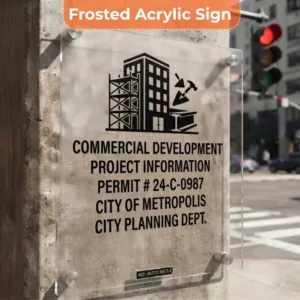 Project Information Signs