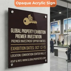 Property Exhibition Sign