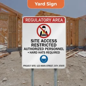 Regulatory Construction Signs