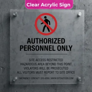 Regulatory Construction Signs
