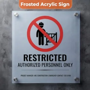 Regulatory Construction Signs