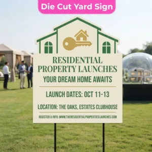 Residential property launches Sign