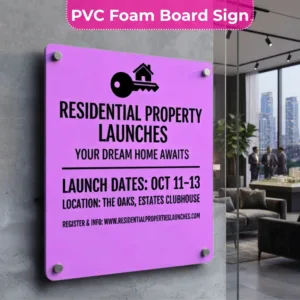 Residential property launches Sign