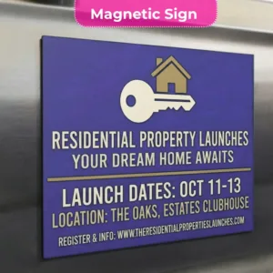 Residential property launches Sign