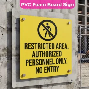 Restricted Area Signs