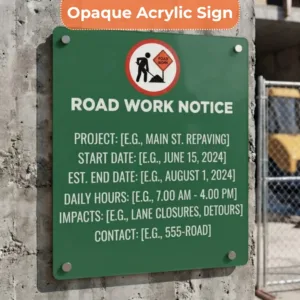 Road Construction Signs
