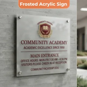 School Sign