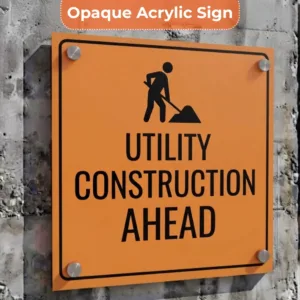 Utility Construction Signs