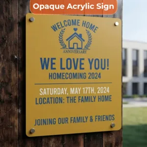 Welcome Home Sign