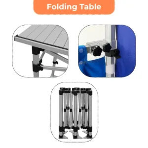 Canopy Tent 10 x 10 Folding Table with Fitted Table Cover