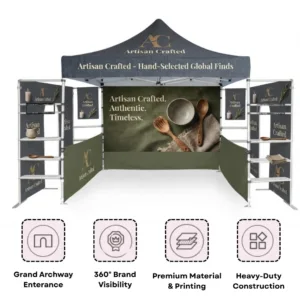 Canopy Tent 10 x 10 Open Door Arch Backdrop