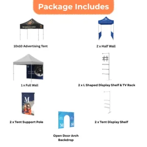 Canopy Tent 10 x 10 Open Door Arch Backdrop