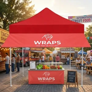 Canopy Tent Flying Banner