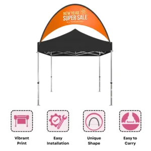 Curve Canopy Tent Banner