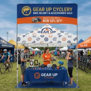 Square Canopy Tent Banner