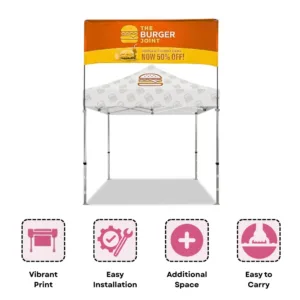 Square Canopy Tent Banner