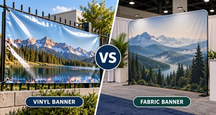 Vinyl vs Fabric Banners