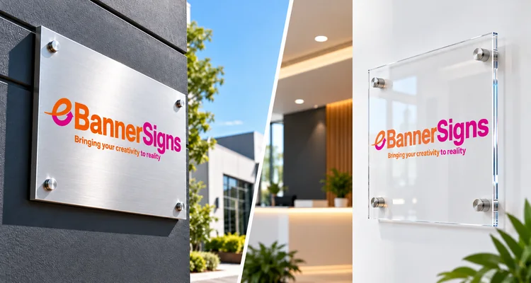 Aluminum vs Acrylic Signs