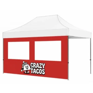 Canopy Tent Full Wall (Double PVC Window)