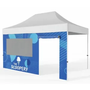 Canopy Tent Full Wall with Door & Mesh Window