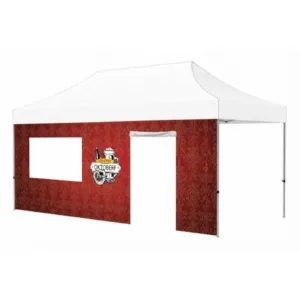 Canopy Tent Full Wall with Door & PVC Window