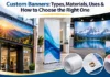 Custom Banners Types, Materials